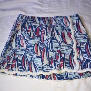 Lilly Pulitzer Sailboat Skort
